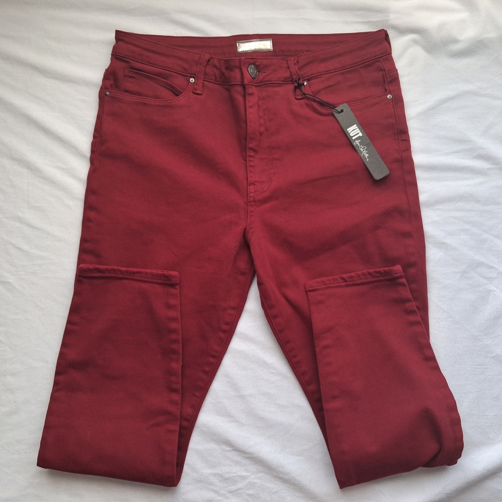 Kut from the Kloth Women's Skinny Jeans in Burgundy